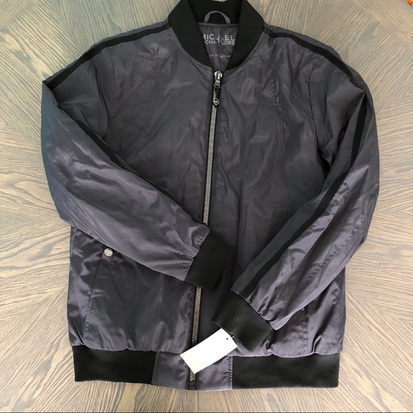 MICHAEL Michael Kors Jackets & Blazers - Michael Kors Insulated Gunmetal Bomber Jacket